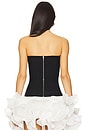view 3 of 4 Beatrix Corset in Midnight Black