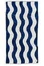 view 1 of 3 SERVIETTE STRIPE TOWEL in Deep Pool