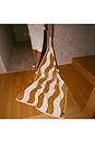 view 3 of 4 SERVIETTE STRIPE TOWEL in Brush