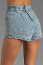 view 6 of 7 The Fighter Acid Wash Shorts in Azure