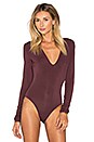 view 2 of 4 Follow You Bodysuit in Rum