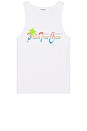 view 1 of 4 T-shirt sans manches in Palm Tree Crew Logo