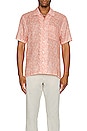 view 3 of 3 The Cabana Shirt in Abstract Floral Pink