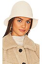 view 1 of 3 The Ribbed Bucket Hat in Eggshell