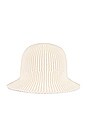 view 2 of 3 The Ribbed Bucket Hat in Eggshell