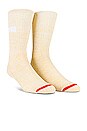 view 4 of 10 The 3 Pack Crew Socks in Marshmallow, Marigold, Apple Red & Sapphire