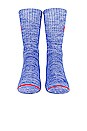 view 6 of 10 The 3 Pack Crew Socks in Marshmallow, Marigold, Apple Red & Sapphire