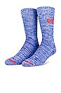 view 9 of 10 The 3 Pack Crew Socks in Marshmallow, Marigold, Apple Red & Sapphire