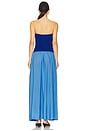 view 3 of 3 Strapless Soglio Dress in Maritime Navy / Marina Blue Stripe