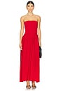 view 1 of 3 The Strapless Soglio Dress in Lipstick Red