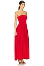 view 2 of 3 The Strapless Soglio Dress in Lipstick Red