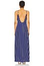 view 3 of 3 ROBE MAXI ROSETTA in Color Block Blue