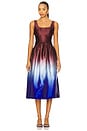 view 1 of 3 The Gianna Dress in Twilight & Raisin Brown