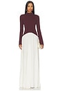 view 1 of 3 The Soglio Dress in Raisin Brown