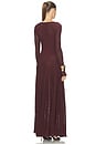 view 3 of 4 The Long Sleeve Sloane Dress in Raisin Brown