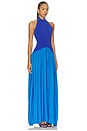 view 2 of 3 The Halter Soglio Dress in Cosmic Blue