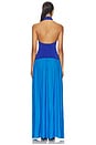 view 3 of 3 The Halter Soglio Dress in Cosmic Blue