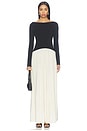 view 1 of 3 The Ambrio Dress in Noir & Brule