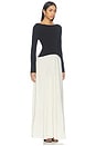 view 2 of 3 The Ambrio Dress in Noir & Brule