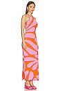 view 2 of 3 Sia Dress in Carnation Pink & Clementine