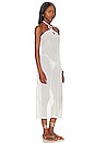 view 2 of 4 The Samar Midi Dress in White Sequined Cotton Mesh