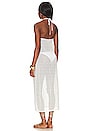 view 3 of 4 The Samar Midi Dress in White Sequined Cotton Mesh