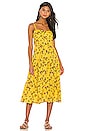 view 1 of 3 VESTIDO FLORES BUTTON in Yellow Daisy