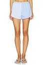 view 1 of 6 The Lester Short in Colorblock Marina Blue Stripe