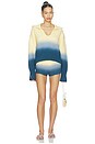 view 6 of 6 The Cleo Short in Danish Butter & Deep Canal