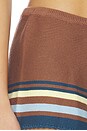 view 7 of 6 The Cleo Short in Walnut Wood Copenhagen Multi Stripe