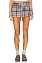 view 1 of 6 The Brinley Skort in Walnut Wood Plaid