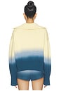 view 4 of 4 The Lola Pullover in Danish Butter & Deep Canal