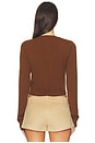 view 4 of 4 The Noah Cardigan in Walnut Wood