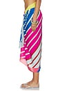 view 3 of 6 The Long Pareo in Colorblock Stripe