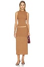 view 6 of 6 The Amara Skirt in Camel