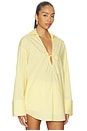 view 3 of 6 The Livia Tunic in Lemon Drop & Brule
