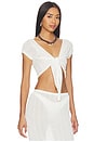 view 2 of 4 The Rianne Top in Optic White