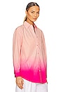 view 3 of 6 Oxford Tunic in Shocking Pink & Clementine Ombre