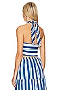view 3 of 4 The Naomi Top in Marina Blue Stripe