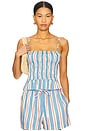 view 2 of 5 The Delta Top in Americana Stripe