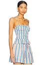 view 3 of 5 The Delta Top in Americana Stripe