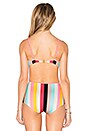 view 4 of 4 The Brigitte Bikini Top in Spring Multi Stripe