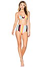 view 5 of 4 The Brigitte Bikini Top in Spring Multi Stripe