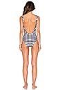 view 4 of 4 The Anne Marie One Piece in Black Cream Gingham