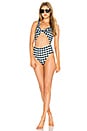 view 1 of 3 The Laura One Piece in Black Gingham