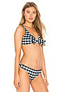 view 2 of 4 The Cori Bikini Top in Black Gingham