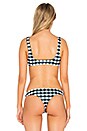 view 3 of 4 The Cori Bikini Top in Black Gingham