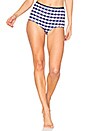 view 1 of 4 The Brigitte Bikini Bottom in Navy Gingham