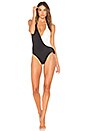view 1 of 3 MAILLOT DE BAIN 1 PIÈCE THE MATILDE in Black & Cream
