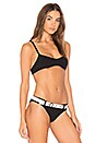 view 2 of 4 The Rachel Bikini Top in Black